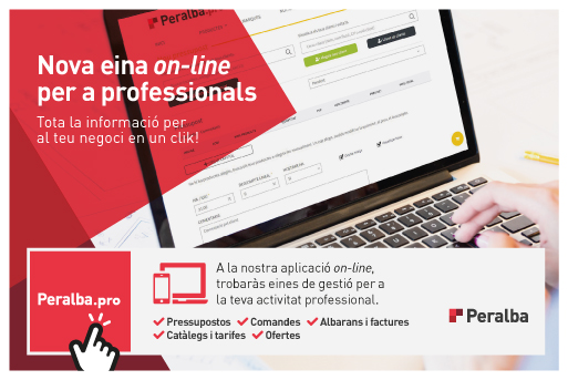 Presentem Peralba.pro, la nova eina online per a professionals exclusiva per als nostres clients