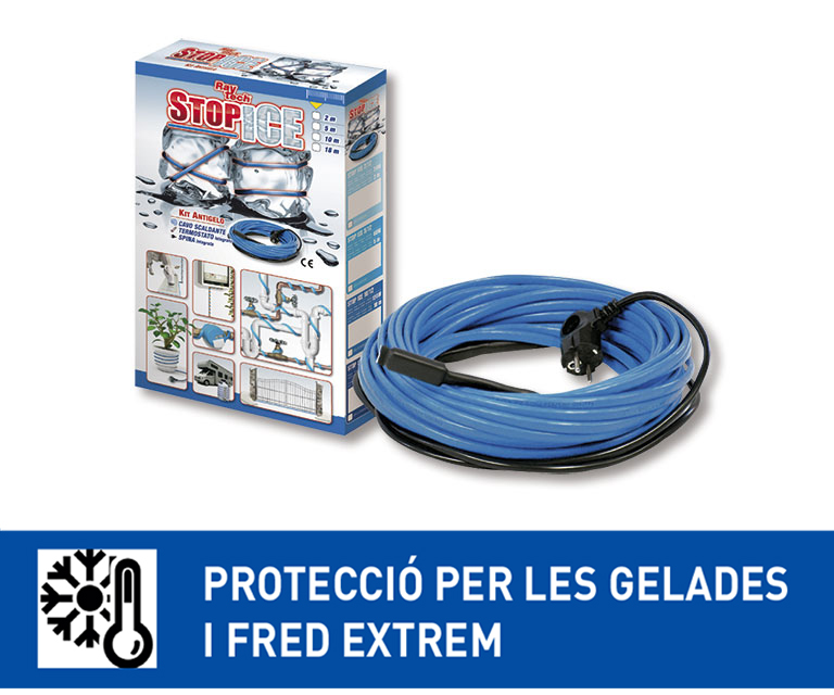  STOP ICE, el cable calefactor per a instal·lacions